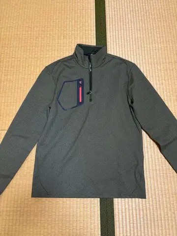 RLX 랄프 로렌 골프 하프 지퍼 남성용 카키