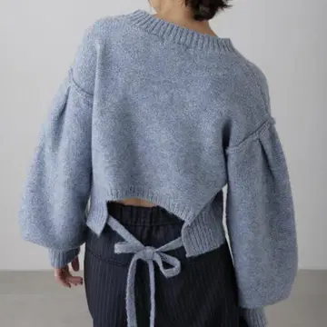 백리본 숏 기장 니트 / FREE'S MART