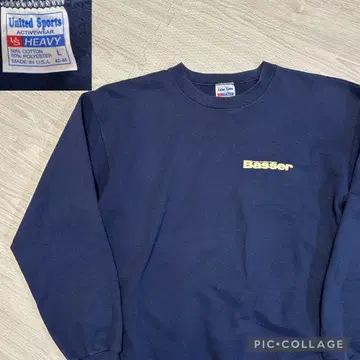 USA산 United Sports Basser 맨투맨 L 네이비