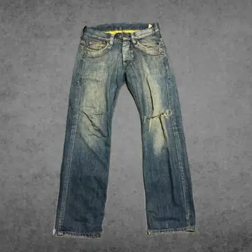 페페 진스 런던 빈티지 데님 가공 데님