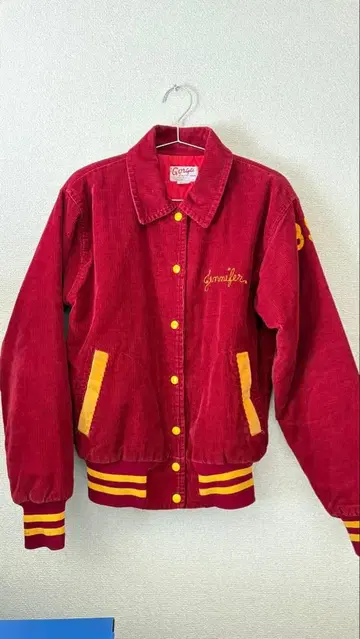 70~80s 코듀로이 바시티 자켓 USA제