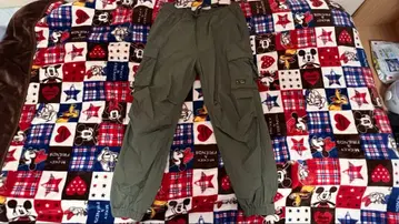 카키 카고 팬츠