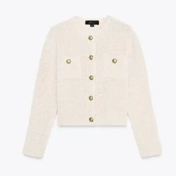 [ ZARA ] 골드 버튼 니트 가디건