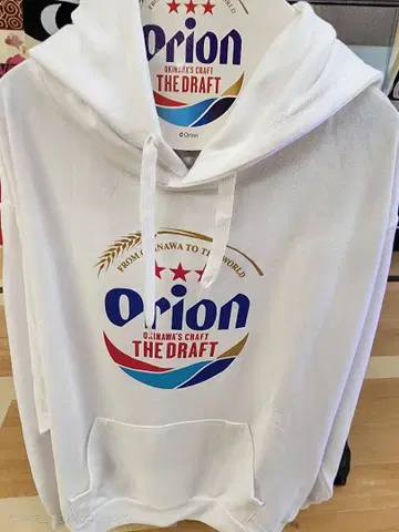 오키나와 ORION THE DRAFT 화이트 후드티