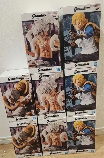 원피스 루피 사보 Grandista 피규어 묶음 판매 8세트