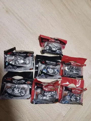 새상품 할리데이비슨 6개 스즈키 카타나 1개 미니카 바이크