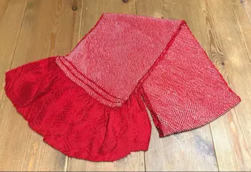 후리소데 시보리 오비 장식 천 빨간색 새상품급