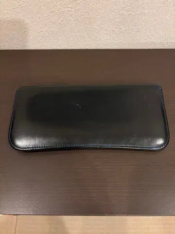 WILDSWANS 가죽 장지갑 네이비