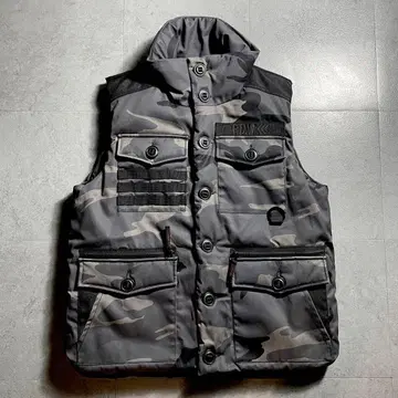 초레어 AVIREX P.D.W. 베스트 다운 카모플라주 카모플라쥬 XL