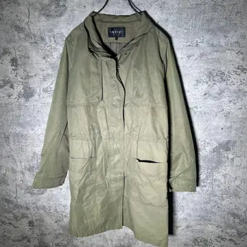 INDIVI 인디비 모즈 코트 트렌치코트 올리브