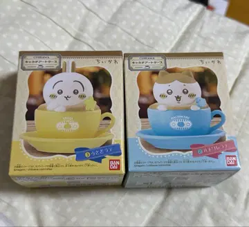 반다이 치이카와(먼작귀) 캐릭터 아트 토끼 하치와레 2종 세트