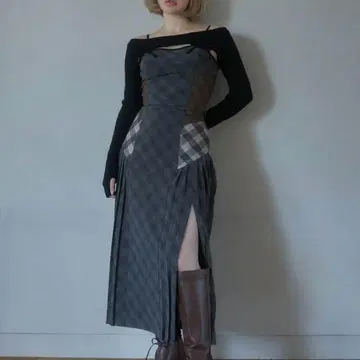 andmary Emma check set up M 사이즈