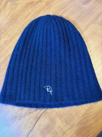 론 헤르만 캐시미어 비니 니트 모자 새상품급 네이비