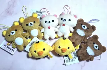 리락쿠마 밴딩 끈 포함 마스코트 8개 세트 라운드원 한정판