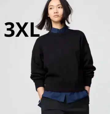 UNIQLOC 스무스 코튼 크루넥 스웨터 3XL 사이즈