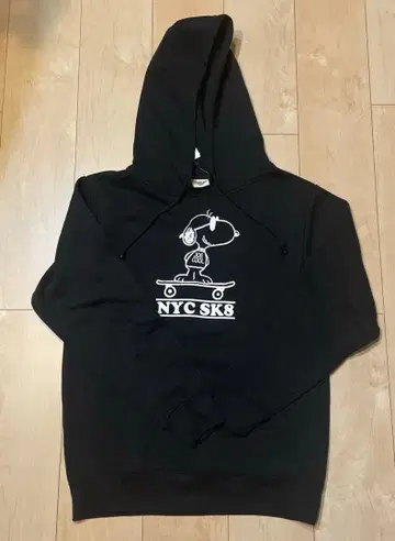 새상품 SNOOPY 후드티 속기모 블랙 M