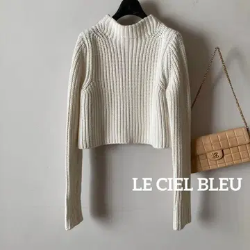 르쉘블루*복슬복슬 몰 코튼 두툼한 숏 리브 니트