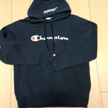 Champion 후드 부착 후드티 L 사이즈 네이비 컬러