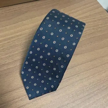 TOMORROWLAND 네이비 도트 무늬 넥타이