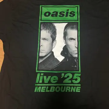 [ 일본 미발매 ] oasis live '25 멜버른 티셔츠 XL
