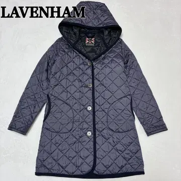 새상품급 라벤햄 퀼팅 코트 영국제 네이비 브랜드 40