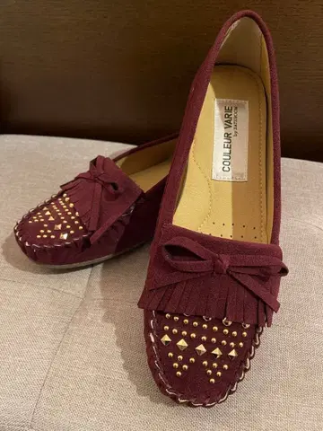 COULEURVARIE 프린지 로퍼 24.0/새상품/크롤 발리에