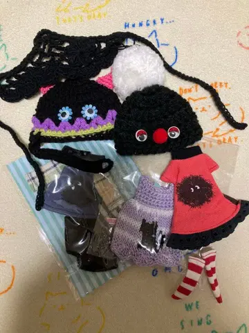 미디 브라이스 옷 갈아입기 의류 세트 모자 아웃핏