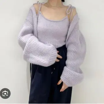 LILY BROWN 가디건 새상품 퍼플