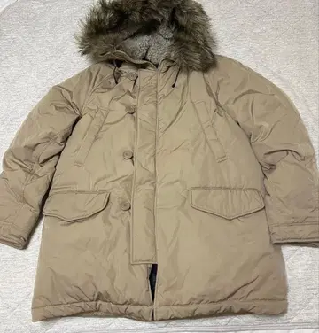 새상품급 UNIQLO 유니클로 울트라 웜 다운 코트 베이지 롱