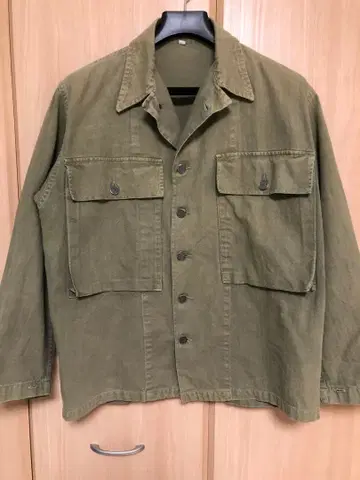 40s M43 올리브 밀리터리 자켓 2 포켓 13 스타 버튼
