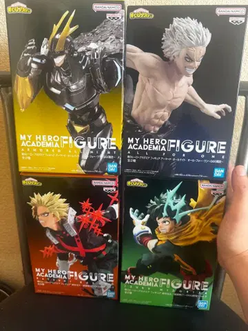 스티커 포함 나의 히어로 아카데미아 피규어 GiGO 한정판 4종 세트
