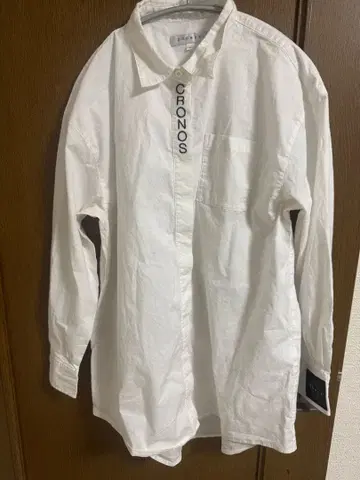 CRONOS 화이트 긴팔 셔츠 M