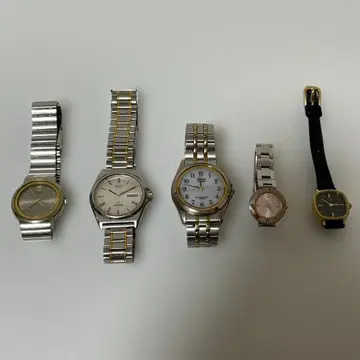 브랜드 손목시계 5세트 묶음 판매 작동 미확인 정크 남성용 여성용