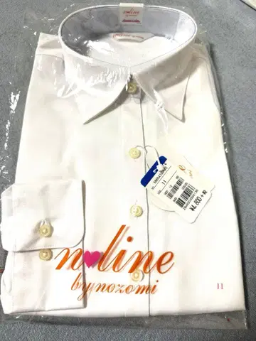 [ 새상품 ] N라인 에라인 아오야마 셔츠 블라우스 긴팔 취업활동