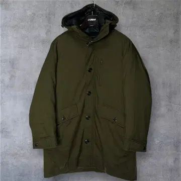 더반 다운 라이너 포함 후디드 블루종 코트 카키 L 남성용