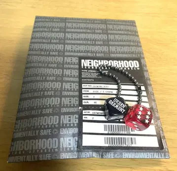 NEIGHBORHOOD 네이버후드 다이스 키링 레드/블랙