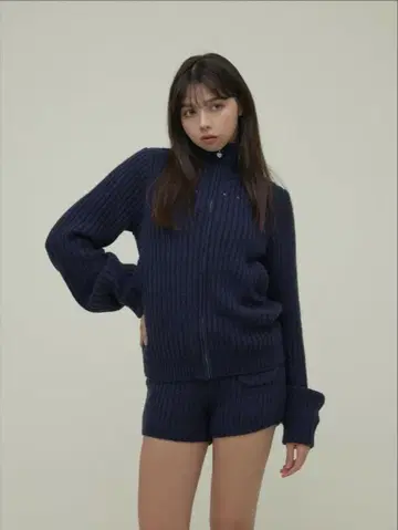 새상품 andmary Mary 로고 니트 세트 네이비