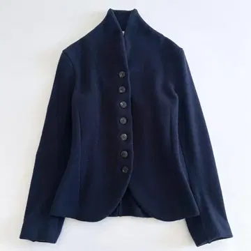 파비아나 필리피 / 니트 자켓 네이비 캐시미어 스탠드 카라