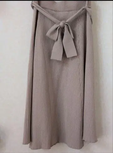 플레어 스커트 베이지 M 사이즈