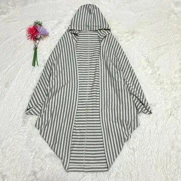 그랑마마도터 보더 후드 볼레로 사이즈 1 판초 가디건