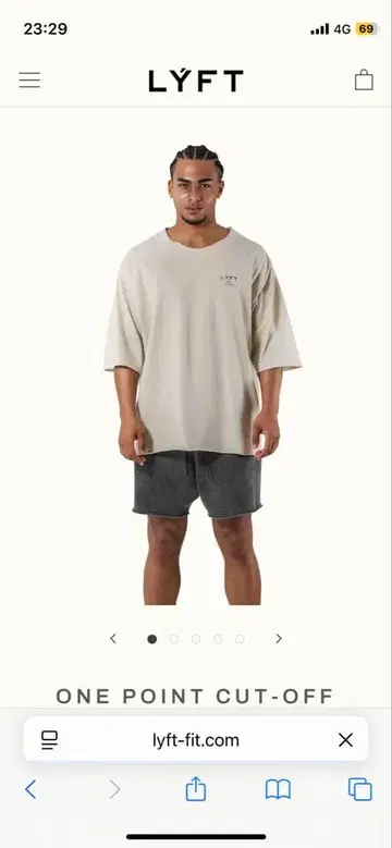 LYFT 원 포인트 컷오프 셔츠