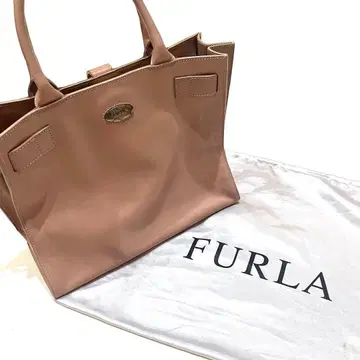 [ 당일 발송 ] 훌라 가죽 토트백 핸드백 천연 가죽 핑크 베이지