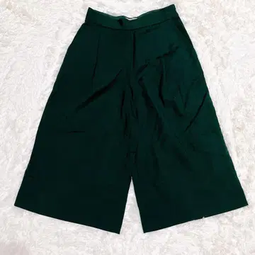 M0097 [ 유나이티드 애로우 ] 가우초 팬츠 사이드 지퍼 포켓