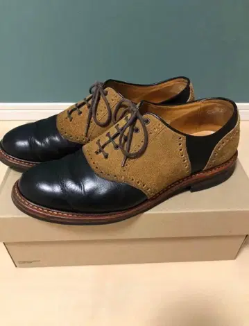 NEIGHBORHOOD 가죽 & 스웨이드 콤비 부츠