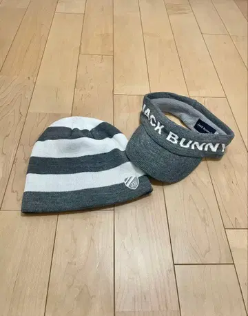 Jack Bunny 니트 모자와 바이저 세트