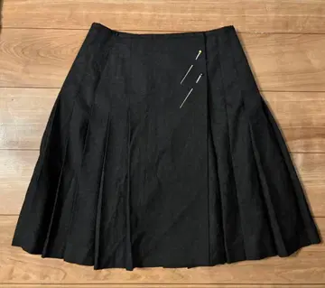 미사용 새상품 택 포함 장 폴 고티에 랩 스커트 다크 그레이 사이즈 42