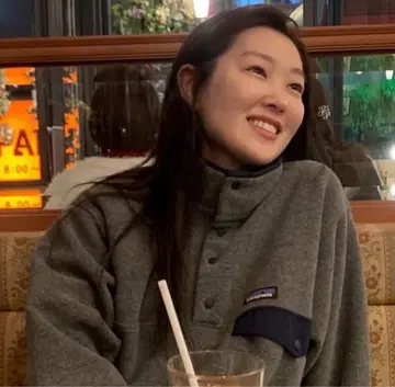 레어 시바타 히카리 모델 patagonia 파타고니아 신틸라 스냅T