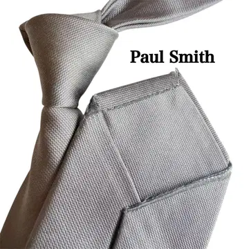 Paul Smith 폴스미스 그레이 무지 텍스처 마감 넥타이