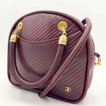 [ 새상품급 ] 엘레강스 퀼팅 2way 숄더백 보르도 가죽