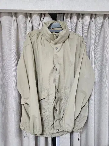 THE NORTH FACE 나일론 자켓 베이지 후드 부착